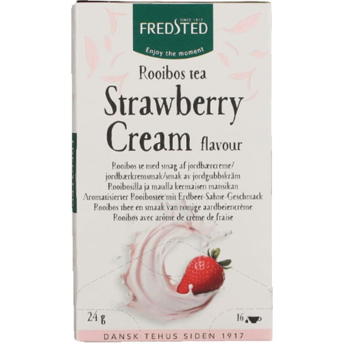 Fredsted Rooibos Te Strawberry Cream 16-pack – från Fredsted – 19 kr – hos Delitea