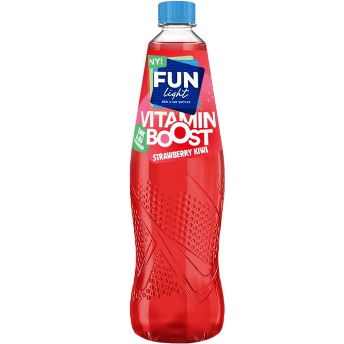 FUN Light Strawberry Kiwi Vitamin Boost 0,8L – från FUN Light – 34 kr – hos Delitea
