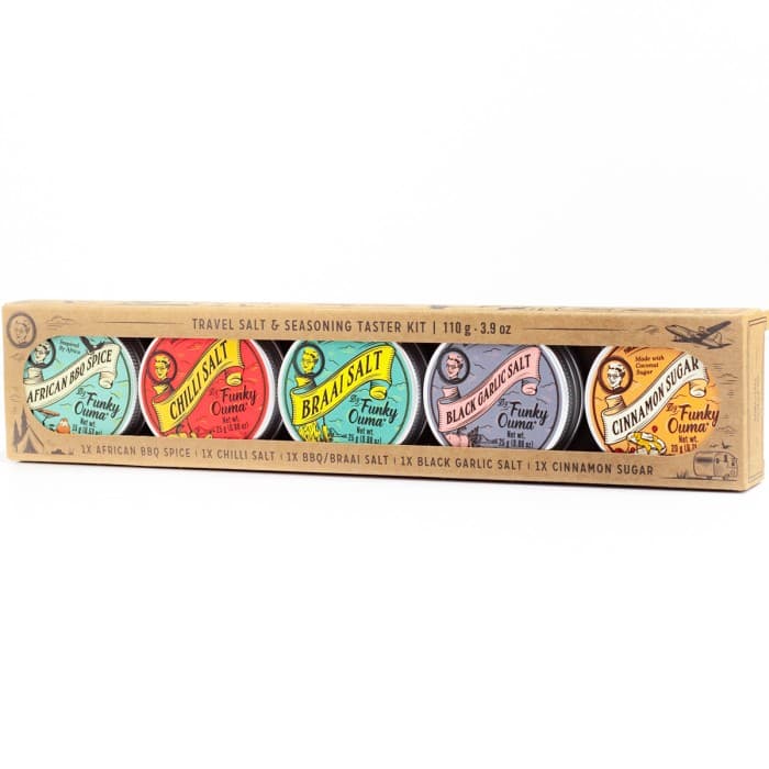 Funky Ouma Tiny Taster Kryddor 5-pack – från Funky Ouma – 239 kr – hos Delitea