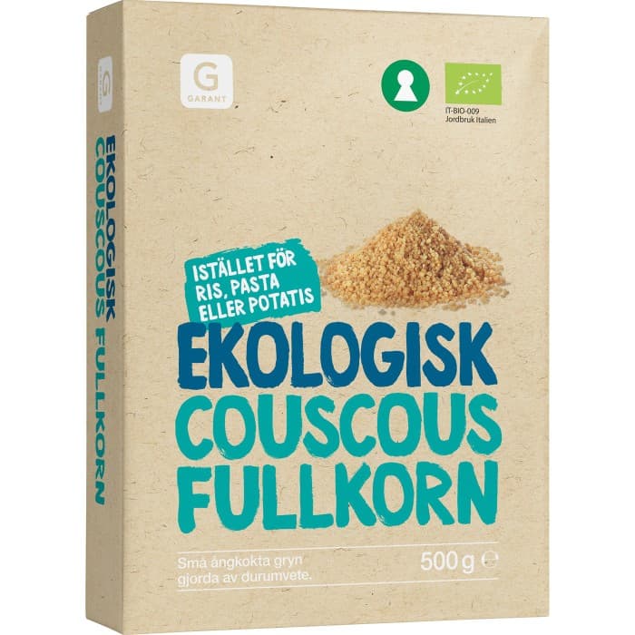 Garant Couscous Fullkorn Eko 500g från Garant – köp hos Delitea
