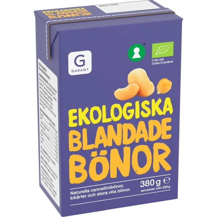 Garant Ekologiska Blandade Bönor 380g