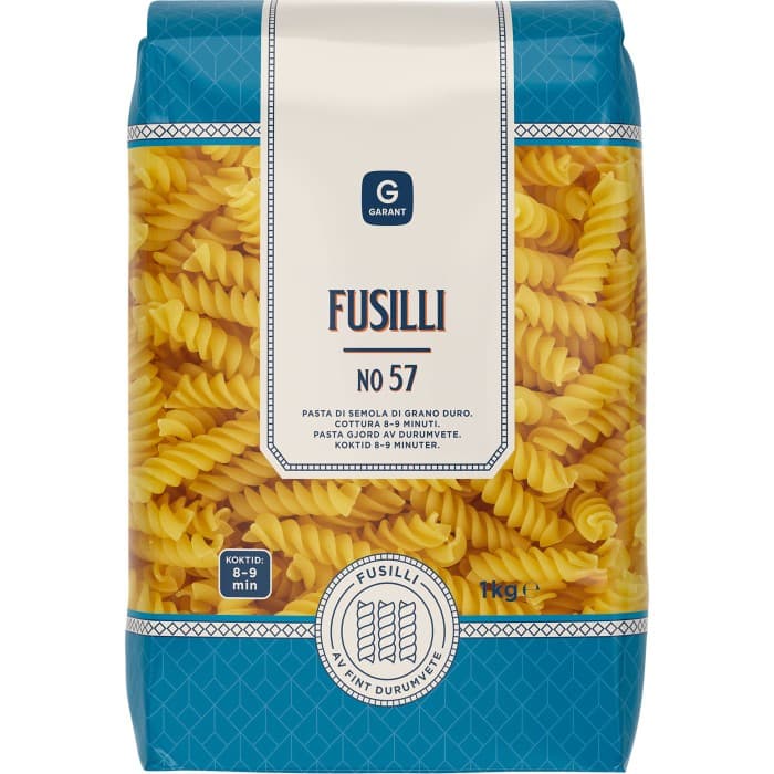 Garant Pasta No 57 Fusilli 1kg
