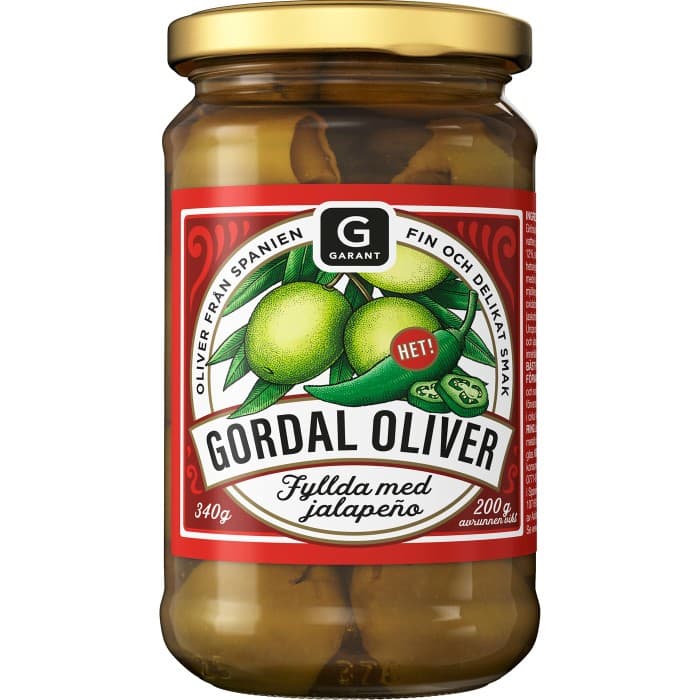 Garant Gordal Oliver Jalapeño 340g – från Garant – 40 kr – hos Delitea