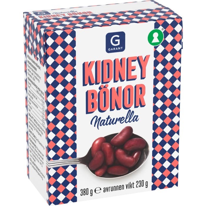 Garant Kidneybönor Naturella 380/230g