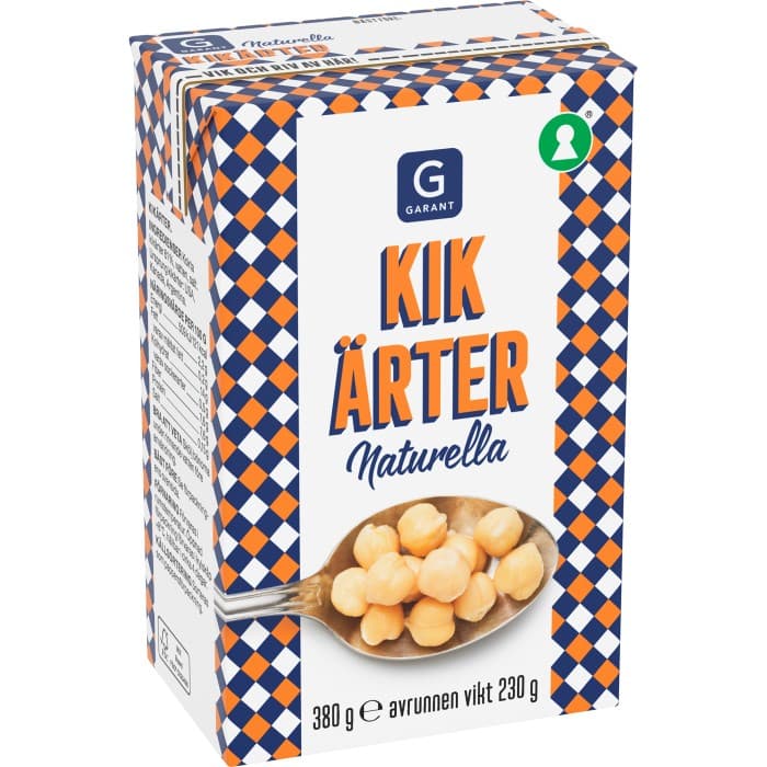 Garant Kikärter Naturella 380/230g