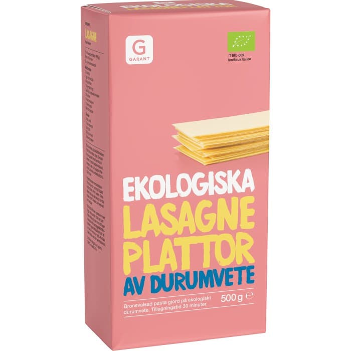 Garant Lasagneplattor Eko 500g