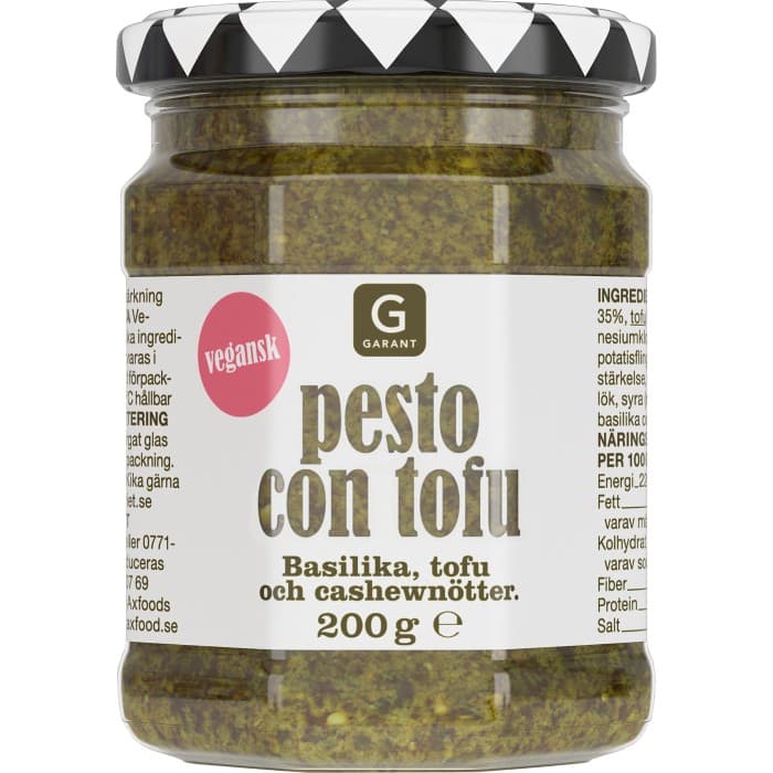 Garant Pesto Con Tofu Vegansk 200g – från Garant – 32 kr – hos Delitea