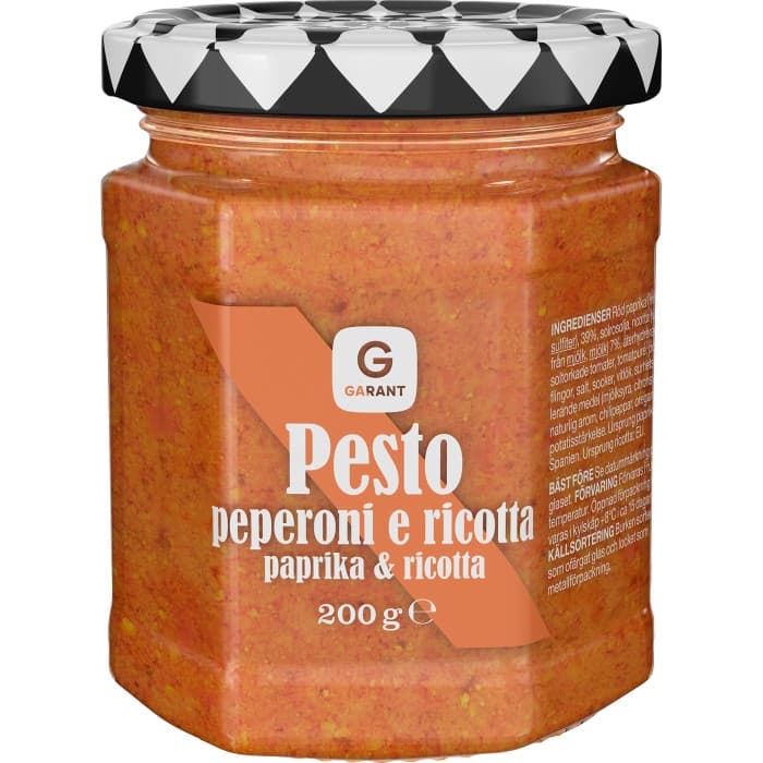 Garant Pesto Rosso Paprika Ricotta 200g – från Garant – 28 kr – hos Delitea