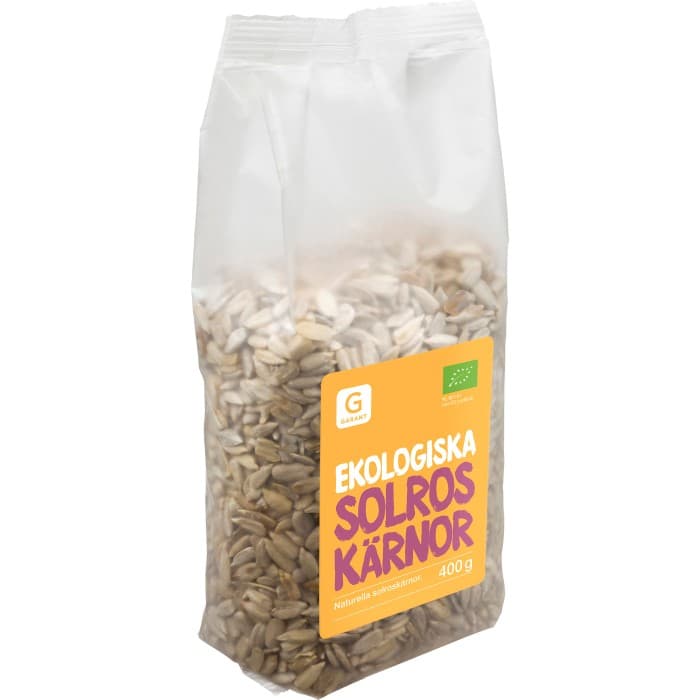 Garant Solroskärnor Eko 400g – från Garant – 21 kr – hos Delitea