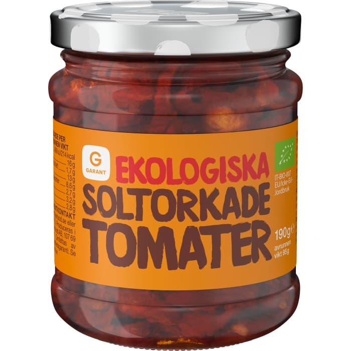Garant Soltorkade Tomater Eko 190g – från Garant – 28 kr – hos Delitea