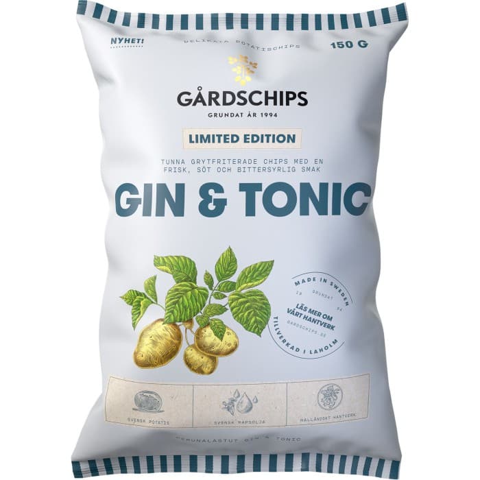Gårdschips Gin & Tonic Limited Edition Chips 150g