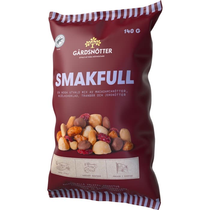 Gårdsnötter Smakfull Nötmix 140g – från Gårdsnötter – 29 kr – hos Delitea