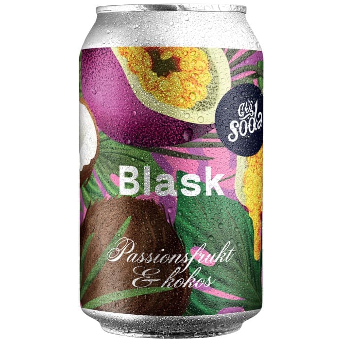 GBG Soda Blask Passionsfrukt & Kokos 330ml – från Gbg Soda – 29 kr – hos Delitea
