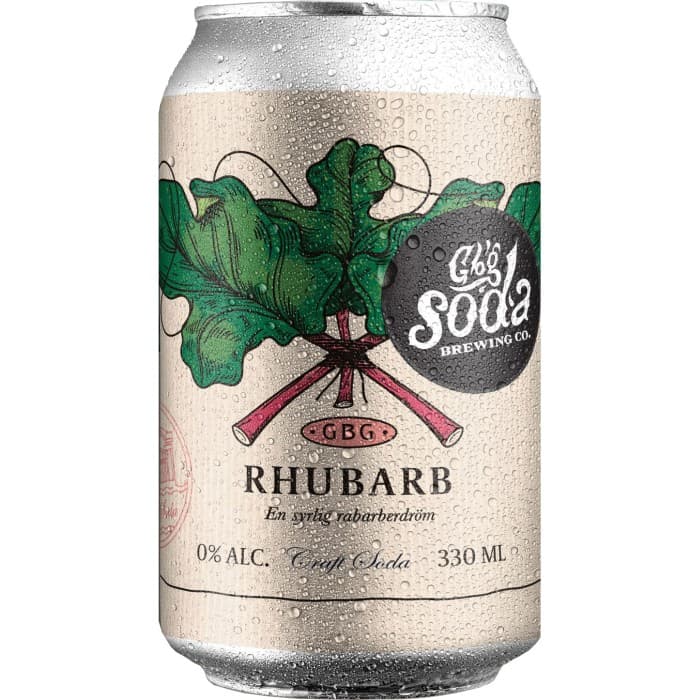 Gbg Soda Rhubarb Craft Soda 33cl – från Gbg Soda – 29 kr – hos Delitea