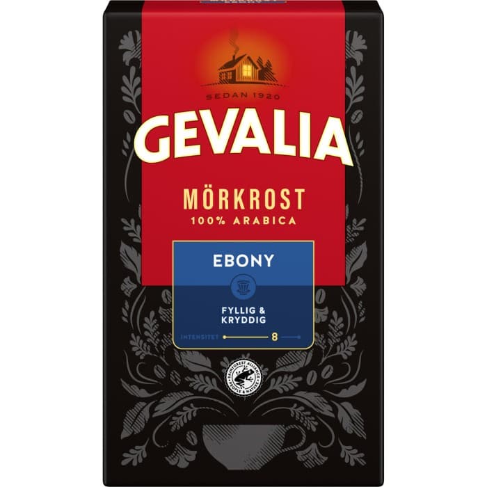 Gevalia Ebony Mörkrost Malet Kaffe 425g
