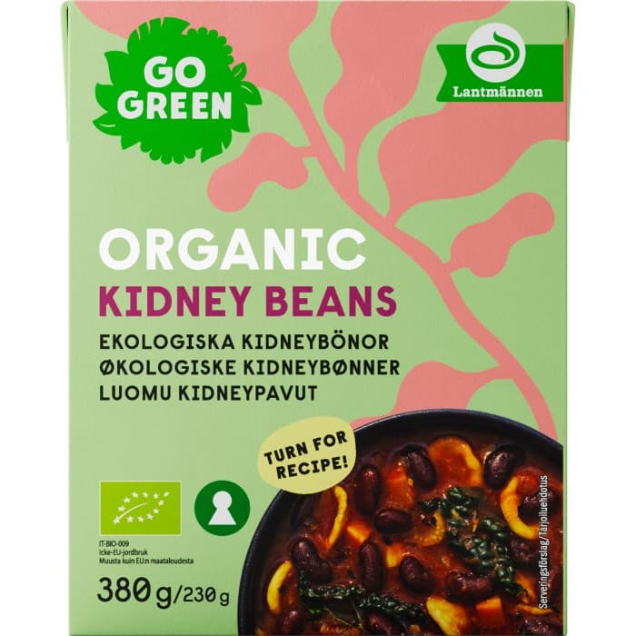 GoGreen Ekologiska Kidneybönor 380g – från GoGreen – 15 kr – hos Delitea