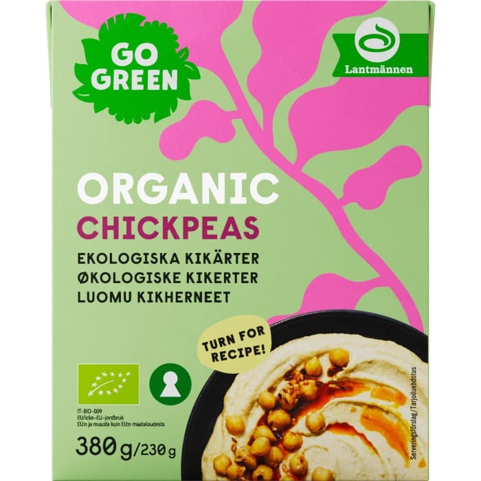 GoGreen Ekologiska Kikärtor 380g