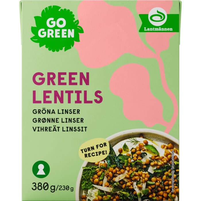 GoGreen Gröna Linser 380g