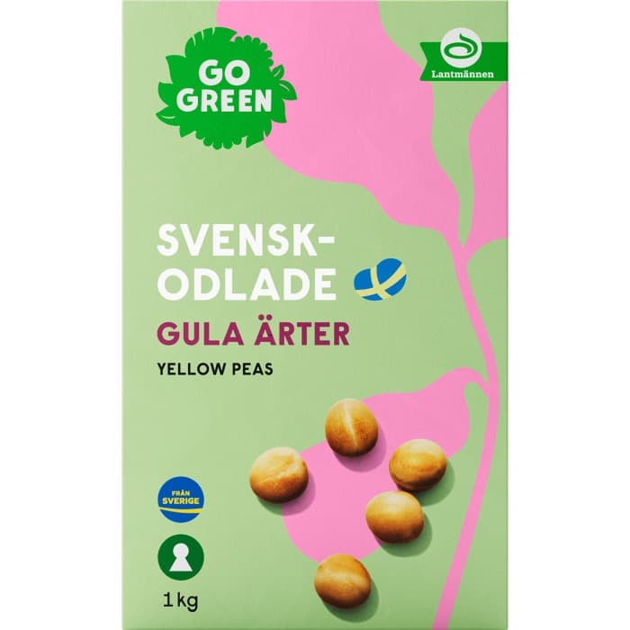 GoGreen Gula Ärtor 1kg