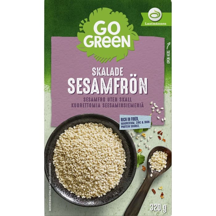 GoGreen Skalade Sesamfrön 320g – från GoGreen – 45 kr – hos Delitea