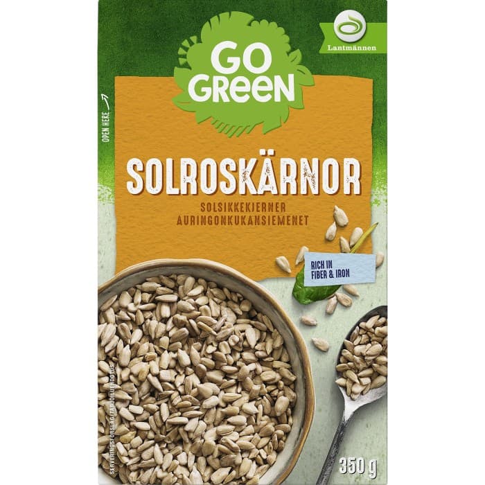 GoGreen Solroskärnor 350g – från GoGreen – 19 kr – hos Delitea