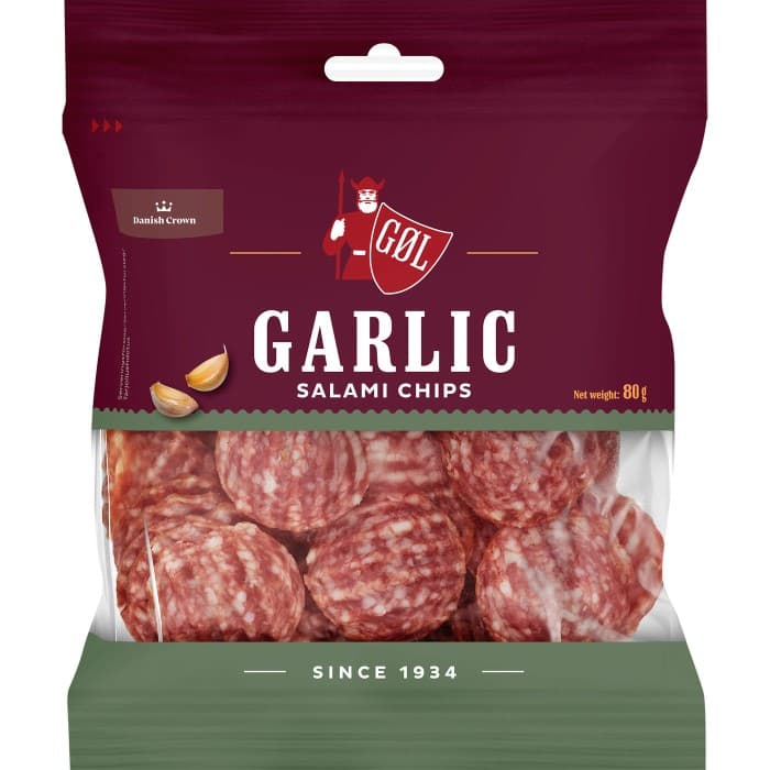 Göl Salami Chips Garlic 80g