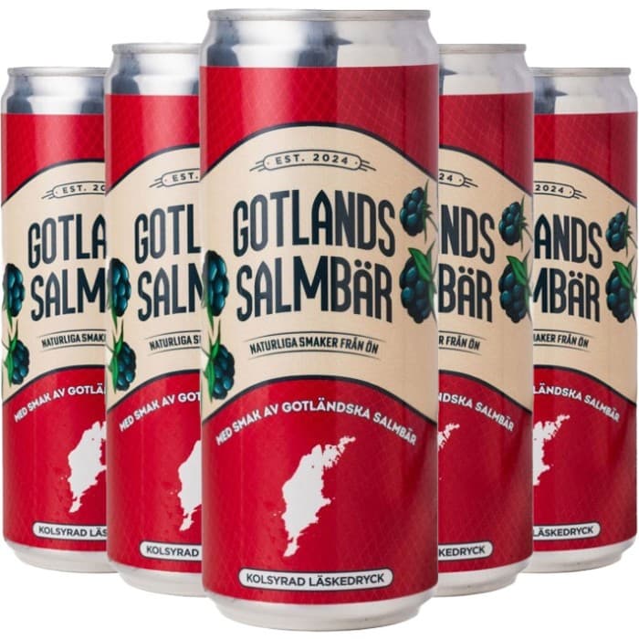 Gotlands Salmbär Salmbärsläsk Burk 24x33cl – från Gotlands Salmbär – 549 kr – hos Delitea