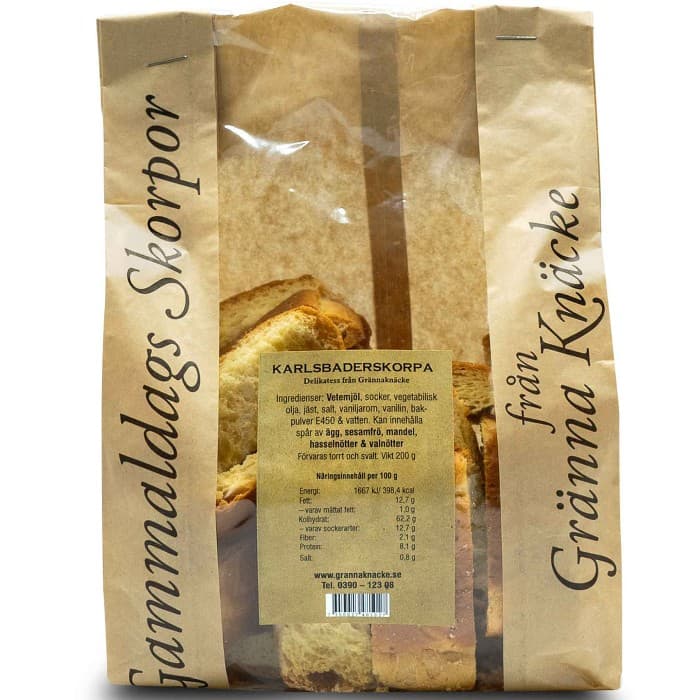 Grännaknäcke Karlsbaderskorpor 200g från Grännaknäcke – köp hos Delitea