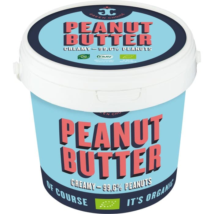 Green Choice Jordnötssmör Creamy Hink 1kg – från Green Choice – 132 kr – hos Delitea