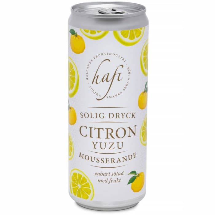 Hafi Citron & Yuzu Mousserande Dryck 330ml – från Hafi – 35 kr – hos Delitea
