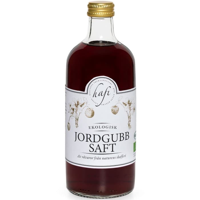 Hafi Jordgubbssaft Eko 500ml – från Hafi – 72 kr – hos Delitea