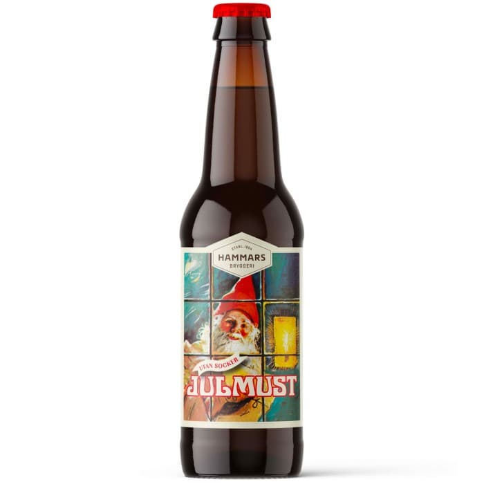 Hammars Bryggeri Julmust Sockerfri Glasflaska 33cl