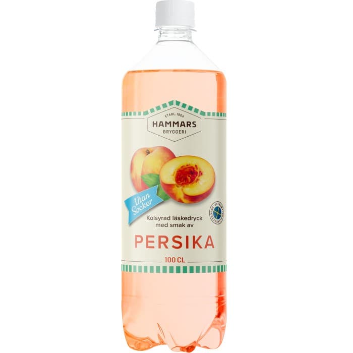 Hammars Bryggeri Persika utan Socker PET 100cl – från Hammars Bryggeri – 22 kr – hos Delitea