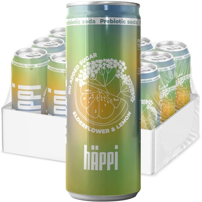 hÄppi Prebiotisk Läsk Fläder Citron 12x33cl – från hÄppi – 319 kr – hos Delitea