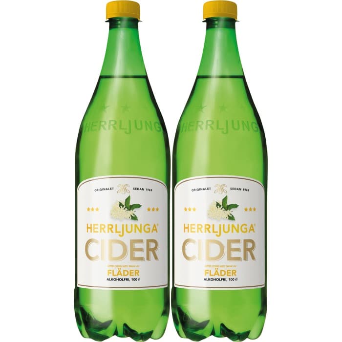 Herrljunga Cider Fläder Alkoholfri 2x1L – från Herrljunga Cider – 36 kr – hos Delitea