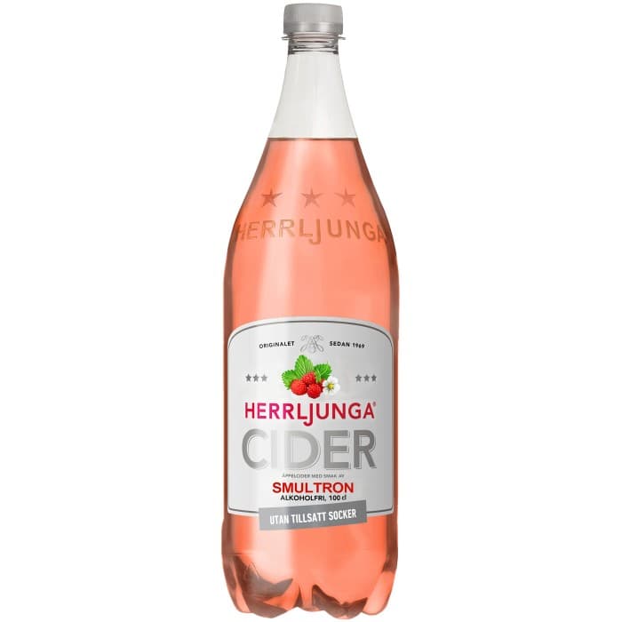 Herrljunga Cider Smultroncider utan tillsatt Socker 1L – från Herrljunga Cider – 22 kr – hos Delitea