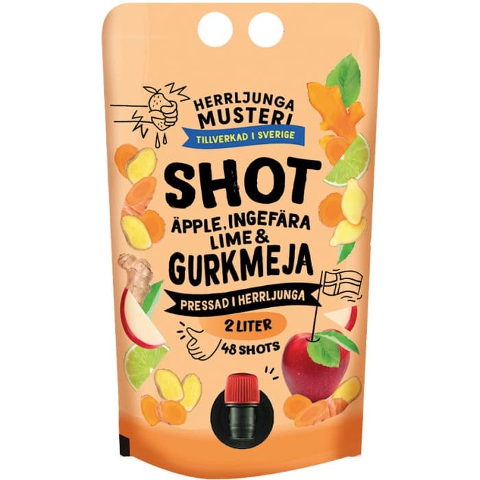 Herrljunga Musteri Gurkmeja Shot BIB 2L