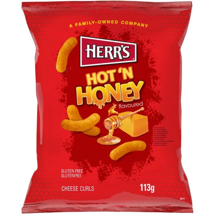 Herr"s Cheese Curls Hot "n Honey 113g