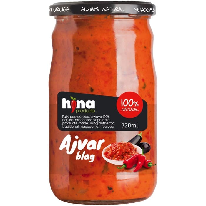 Hina Ajvar Mild 720ml – från Hina – 49 kr – hos Delitea