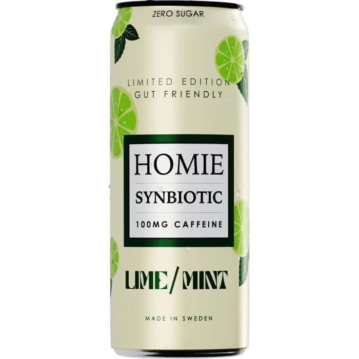 Homie Lime Mint Energidryck 33cl – från Homie – 22 kr – hos Delitea
