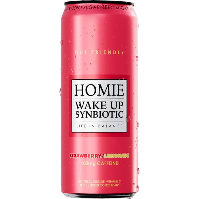 Homie Wake Up Strawberry/Lemonade 33cl