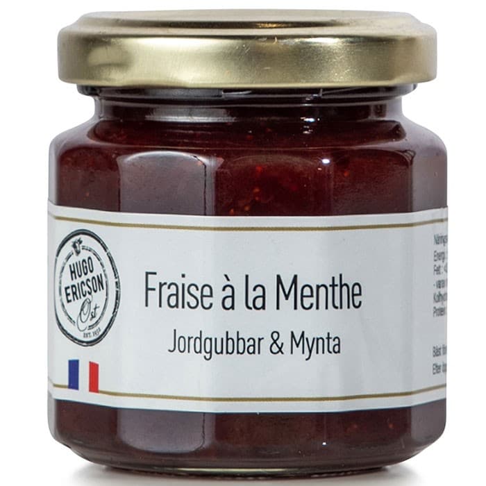 Hugo Ericson Ost Marmelad med Jordgubb & Mynta 125g