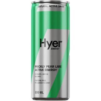 Hyer Energy Prickly Pear Lime 330ml – från Hyer Energy – 10 kr – hos Delitea