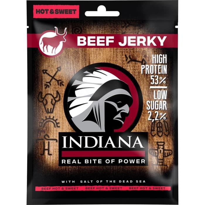 Indiana Jerky Beef Jerky Hot & Sweet 25g