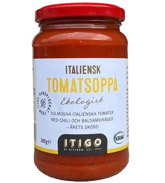 Itigo Tomatsoppa Italiensk Ekologisk 340g – från Itigo – 39 kr – hos Delitea
