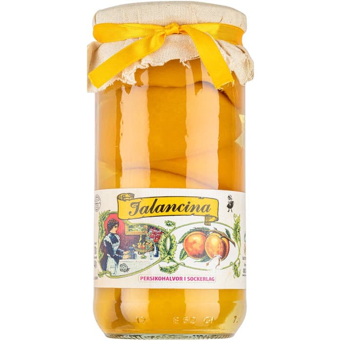 Jalancina Persikohalvor i Sockerlag 700g – från Jalancina – 139 kr – hos Delitea