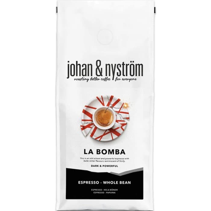 Johan & Nyström La Bomba Espresso Hela Bönor 500g – från Johan & Nyström – 172 kr – hos Delitea