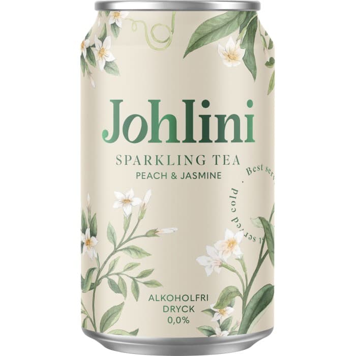 Johlini Sparkling Tea Peach & Jasmine 33cl – från Johlini – 33 kr – hos Delitea