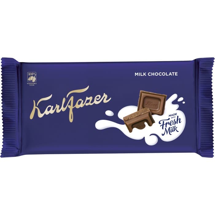 Karl Fazer Mjölkchoklad 145g – från Fazer – 42 kr – hos Delitea