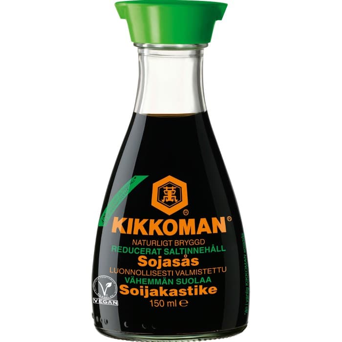 Kikkoman Soy Sauce 43% Lägre Salthalt 150ml